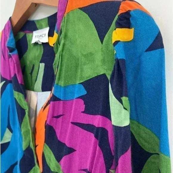 FRNCH Paris Felia Colorful Blouse Size Small - Picture 3 of 11